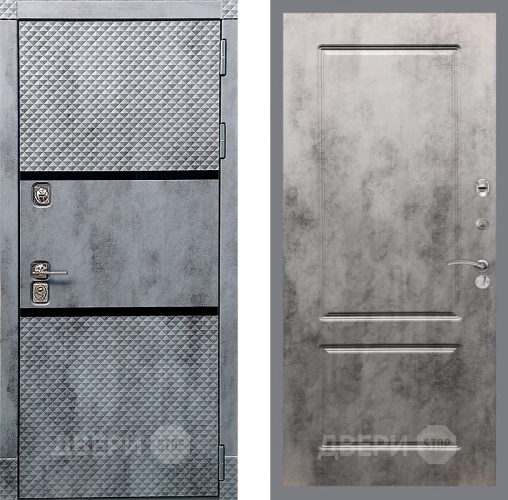 Входная металлическая Дверь Рекс (REX) 15 Бетон Темный FL-117 Бетон темный в Дубне