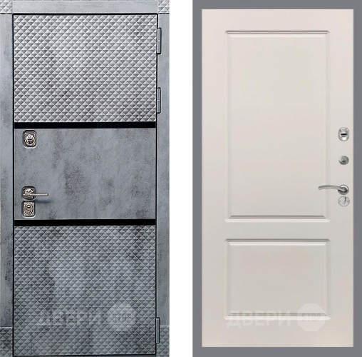 Входная металлическая Дверь Рекс (REX) 15 Бетон Темный FL-117 Шампань в Дубне