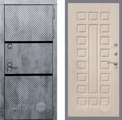 Дверь Рекс (REX) 15 Бетон Темный FL-183 Беленый дуб в Дубне