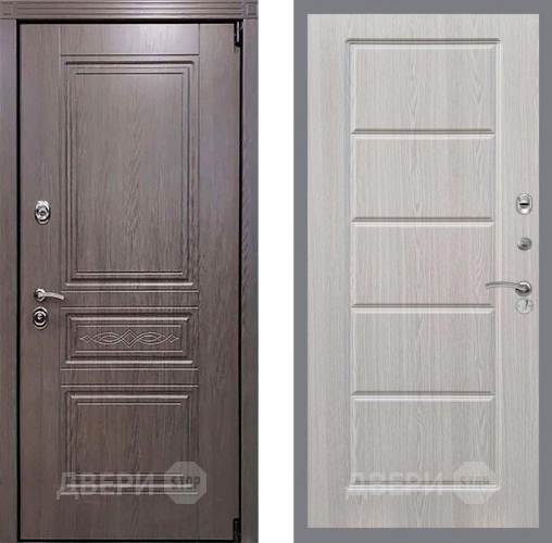 Входная металлическая Дверь Рекс (REX) Премиум-S FL-39 Беленый дуб в Дубне