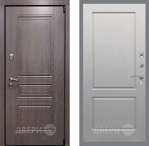 Входная металлическая Дверь Рекс (REX) Премиум-S FL-117 Грей софт в Дубне