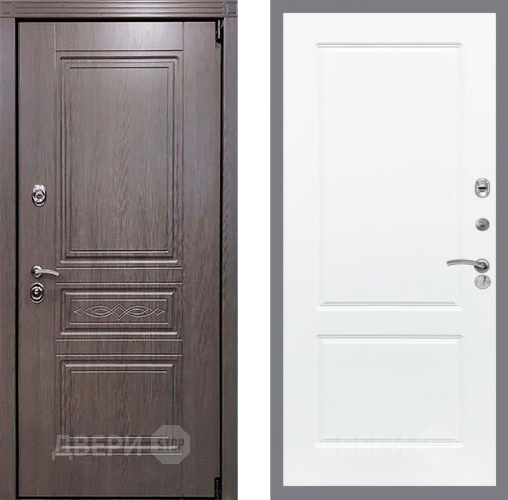 Входная металлическая Дверь Рекс (REX) Премиум-S FL-117 Силк Сноу в Дубне