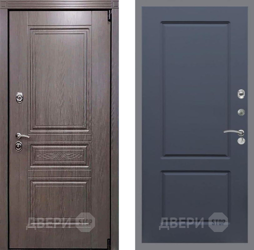 Входная металлическая Дверь Рекс (REX) Премиум-S FL-117 Силк титан в Дубне