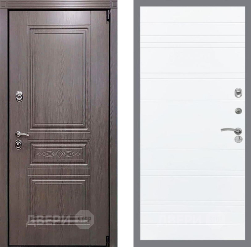 Входная металлическая Дверь Рекс (REX) Премиум-S Line Силк Сноу в Дубне