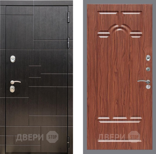 Входная металлическая Дверь Рекс (REX) 20 FL-58 орех тисненый в Дубне