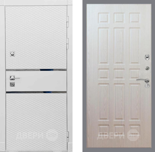 Входная металлическая Дверь Рекс (REX) 15 Силк Сноу FL-33 Беленый дуб в Дубне