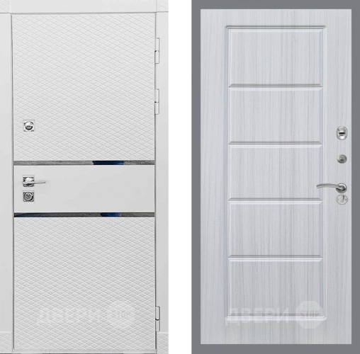 Входная металлическая Дверь Рекс (REX) 15 Силк Сноу FL-39 Сандал белый в Дубне