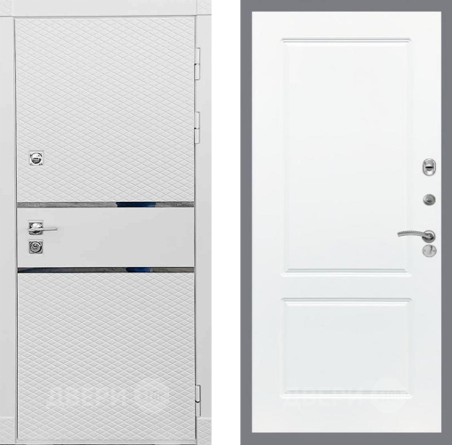 Входная металлическая Дверь Рекс (REX) 15 Силк Сноу FL-117 Силк Сноу в Дубне