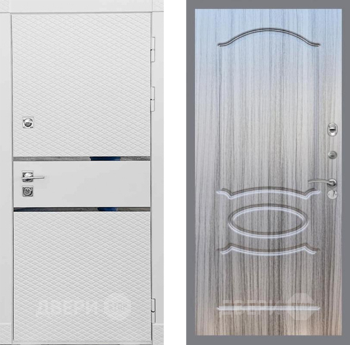 Входная металлическая Дверь Рекс (REX) 15 Силк Сноу FL-128 Сандал грей в Дубне