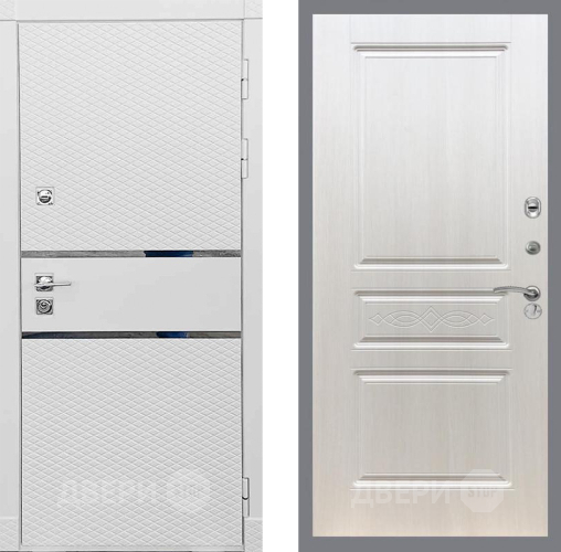 Входная металлическая Дверь Рекс (REX) 15 Силк Сноу FL-243 Лиственница беж в Дубне