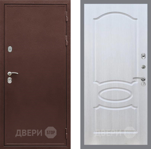 Входная металлическая Дверь Рекс (REX) 5А FL-128 Лиственница беж в Дубне