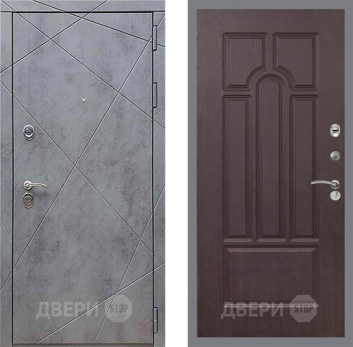 Входная металлическая Дверь Рекс (REX) 13 Бетон Темный FL-58 Венге в Дубне