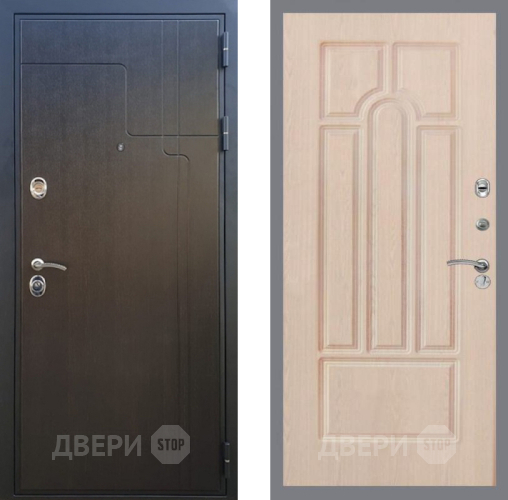 Входная металлическая Дверь Рекс (REX) Премиум-246 FL-58 Беленый дуб в Дубне