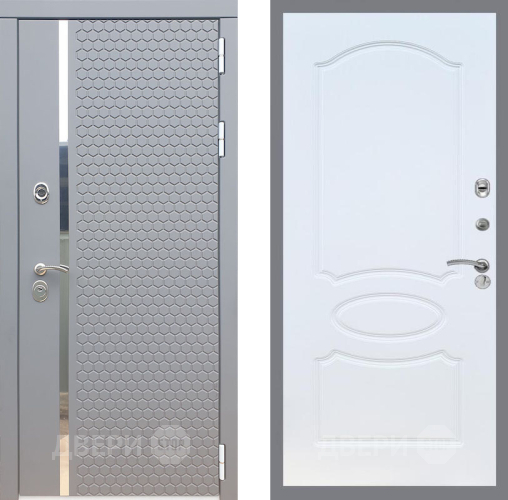 Входная металлическая Дверь Рекс (REX) 24 FL-128 Белый ясень в Дубне