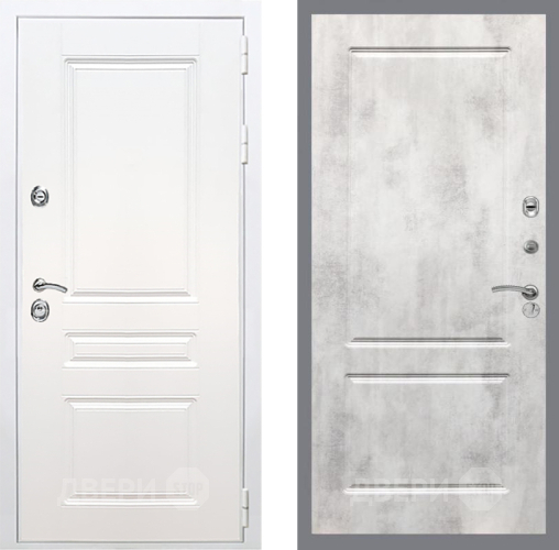 Дверь Рекс (REX) Премиум-н Силк Сноу FL-117 Бетон светлый в Дубне