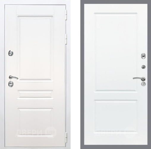 Входная металлическая Дверь Рекс (REX) Премиум-н Силк Сноу FL-117 Силк Сноу в Дубне