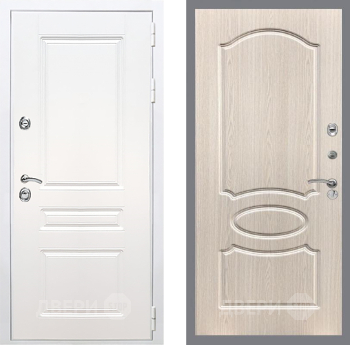 Дверь Рекс (REX) Премиум-н Силк Сноу FL-128 Беленый дуб в Дубне