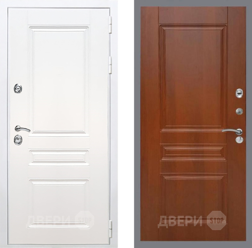 Дверь Рекс (REX) Премиум-н Силк Сноу FL-243 Итальянский орех в Дубне