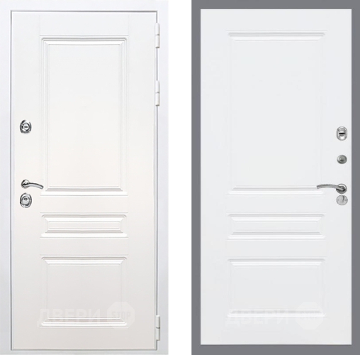 Входная металлическая Дверь Рекс (REX) Премиум-н Силк Сноу FL-243 Силк Сноу в Дубне