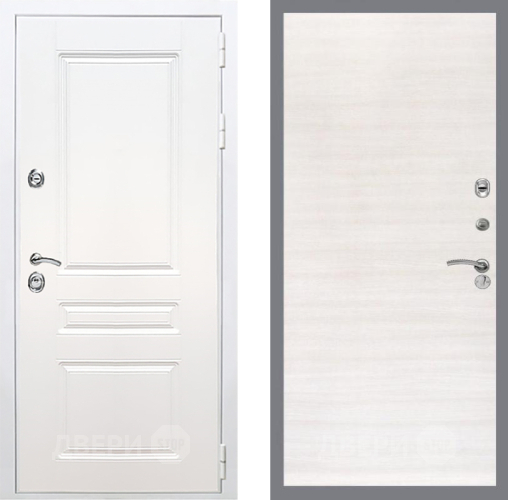 Входная металлическая Дверь Рекс (REX) Премиум-н Силк Сноу GL Акация в Дубне