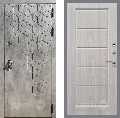 Входная металлическая Дверь Рекс (REX) 23 FL-39 Беленый дуб в Дубне