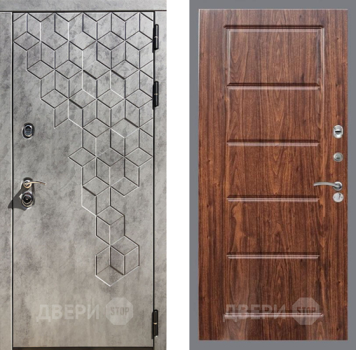 Дверь Рекс (REX) 23 FL-39 орех тисненый в Дубне