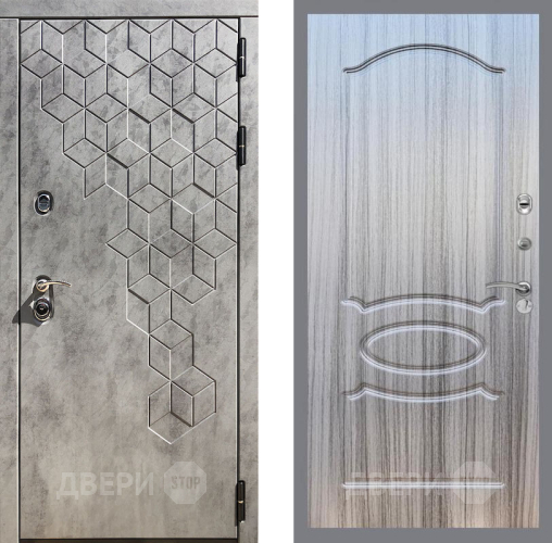 Входная металлическая Дверь Рекс (REX) 23 FL-128 Сандал грей в Дубне