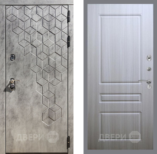 Входная металлическая Дверь Рекс (REX) 23 FL-243 Сандал белый в Дубне