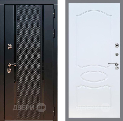 Входная металлическая Дверь Рекс (REX) 25 FL-128 Белый ясень в Дубне