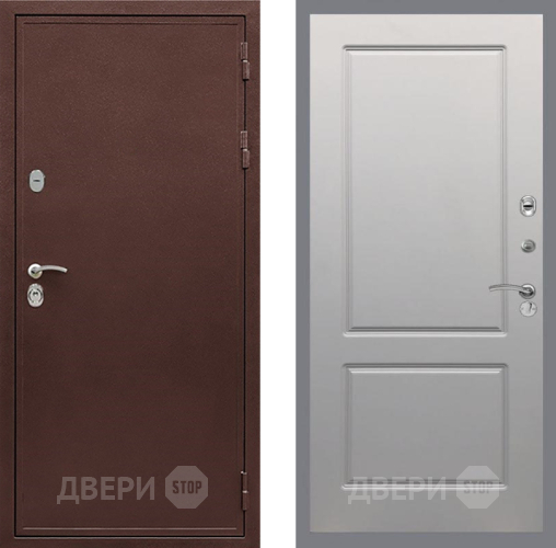 Входная металлическая Дверь Рекс (REX) 5 металл 3 мм FL-117 Грей софт в Дубне