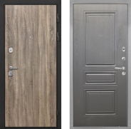 Дверь Интекрон (INTECRON) Гектор Дуб Турин ФЛ-243 Графит вуд дуб 860х2050 мм