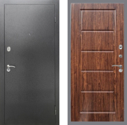 Дверь Рекс (REX) 2А Серебро Антик FL-39 орех тисненый 960х2050 мм